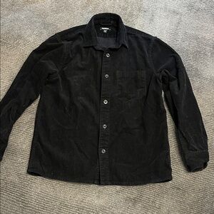 GAP Men's blackCorduroy Shirt Jacket